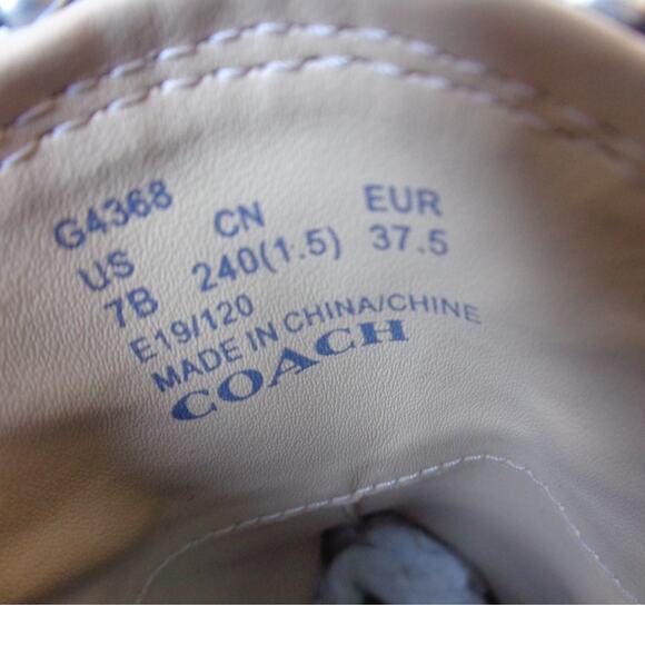 Coach Bowery Bead Snakeskin Natural G4368 Chelse Ankle Boot Womens Size 7B - Picture 5 of 8